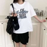 죠란서 에브리띵 레터링 박시 반팔 티셔츠