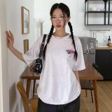 어진다 프린팅 오버핏 데일리 반팔 티셔츠