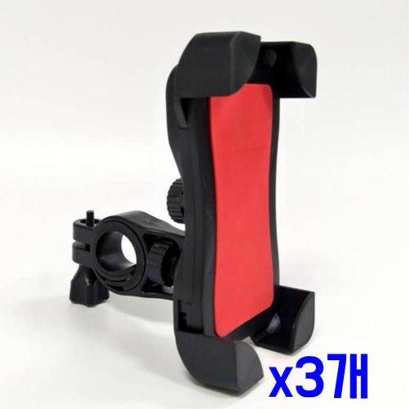 자전거 360도 회전볼 스마트폰 거치대(레드) x3개