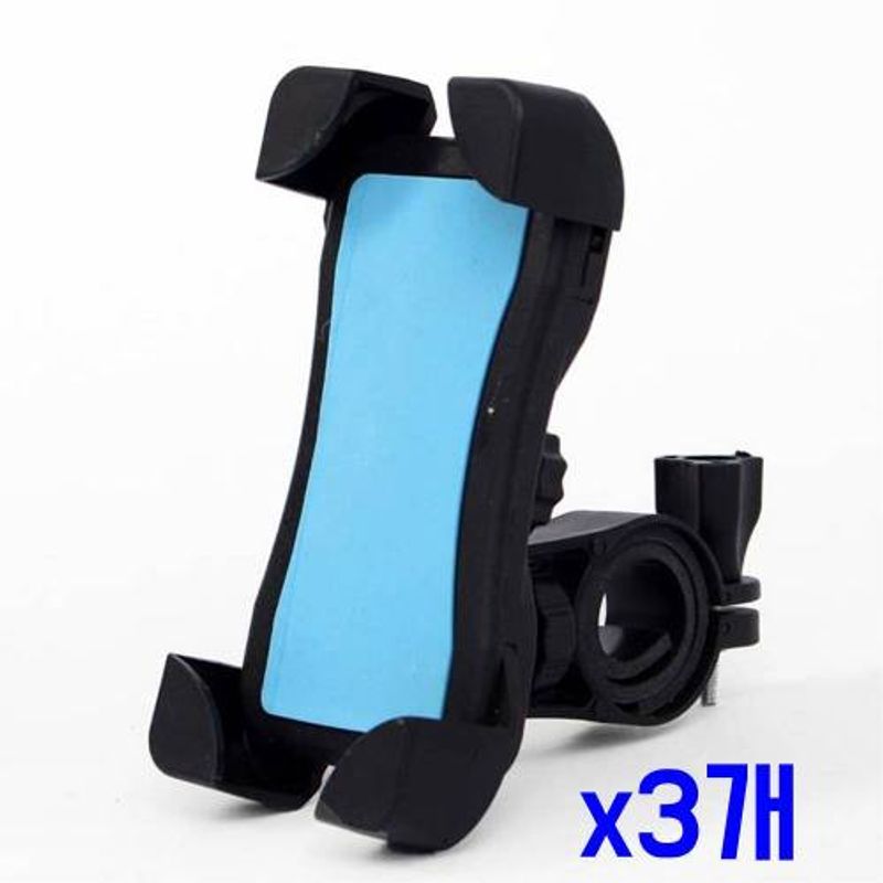 자전거 360도 회전볼 스마트폰 거치대(블루) x3개