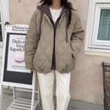 배이혼 오버핏 후드 레이어드 구스 패딩