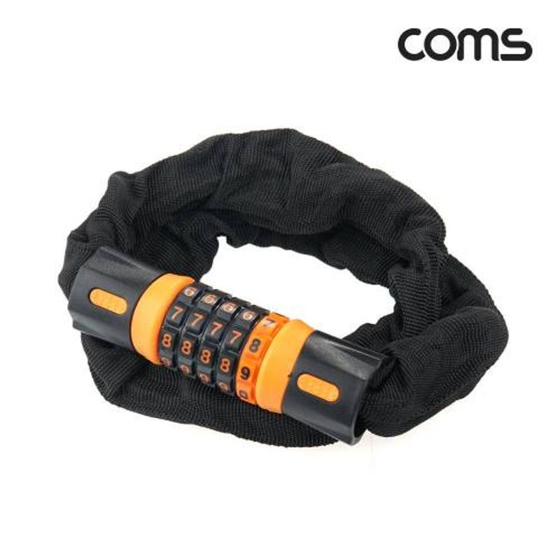 Coms 자전거 번호 잠금장치 도난방지 자물쇠 다이얼 5자리 BD905