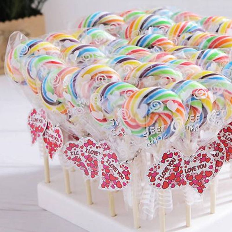 INCO 롤리팝막대사탕(소40개) 화이트데이 사탕