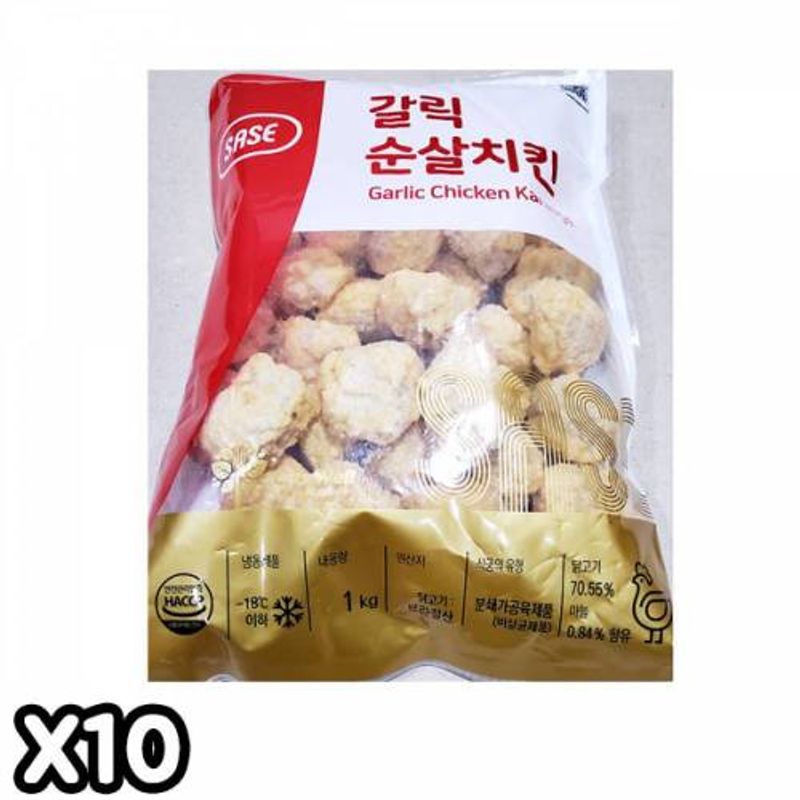 FK 사세 갈릭순살치킨(1K) X10