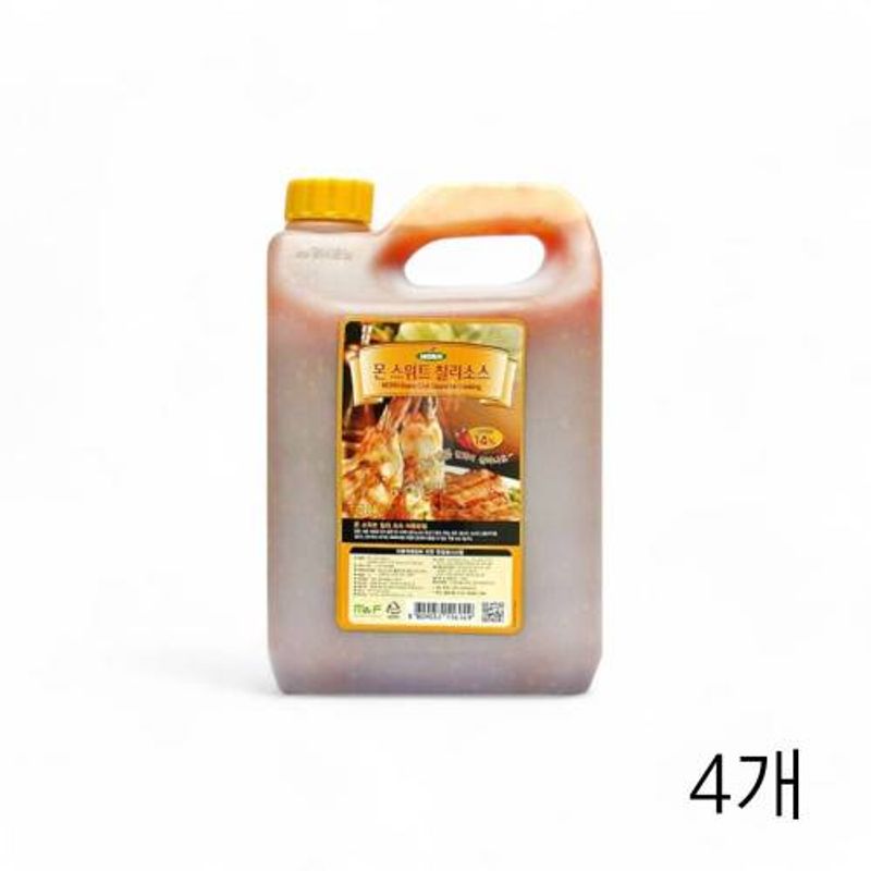 몬 스위트 칠리소스 5L X 4개 대용량 업소용 쌀국수 샤브샤브 월남쌈소스 매운소스
