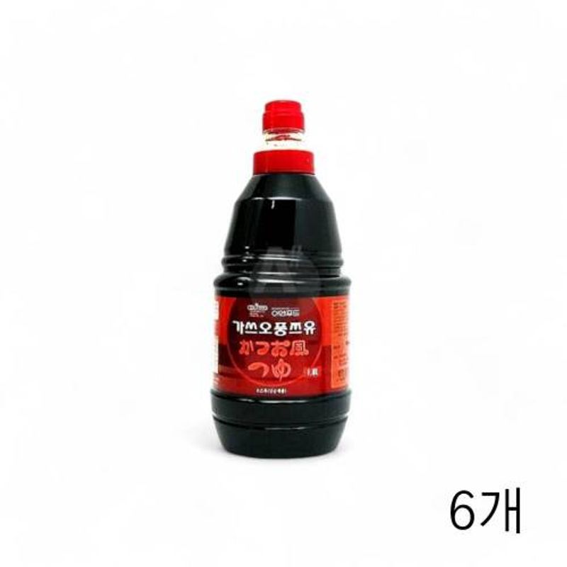 이엔푸드 가쓰오풍 쯔유 1.8L X 6개 식자재우동소스 식당용 업소용 우동육수 장국소스