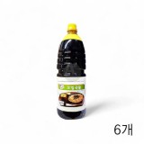 장터 모밀 국물 1.84L X 6개 모밀육수 대용량 업소용 식자재 모밀쯔유 소바 간장소스