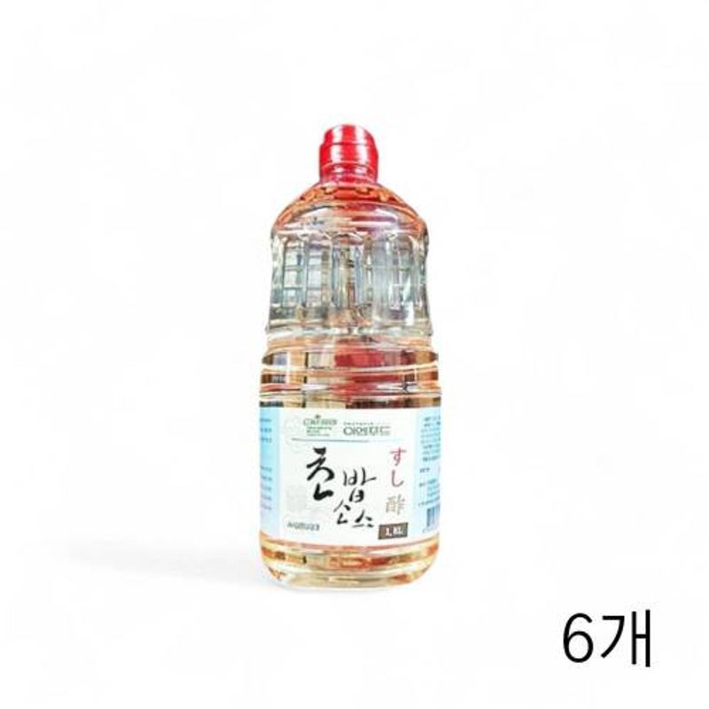 이엔푸드 초대리 초밥소스 1.8L X 6개 초밥촛물 일식집 식재료 식초소스 초밥용 스시용
