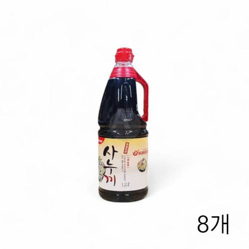 선도 사누끼 쯔유 1.8L X 8개 일본 우동소스 업소용식자재 소바간장 모밀소바 메밀소스