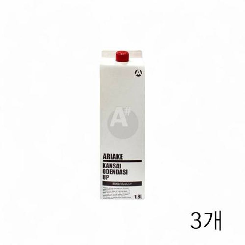 아리아케 간사이 오뎅다시 UP 1.8Kg X 3개 어묵탕육수 식당용소스 우동장국 육수