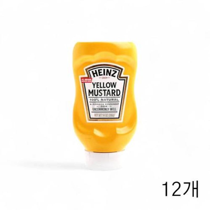 하인즈 옐로우 머스타드 396g X 12개