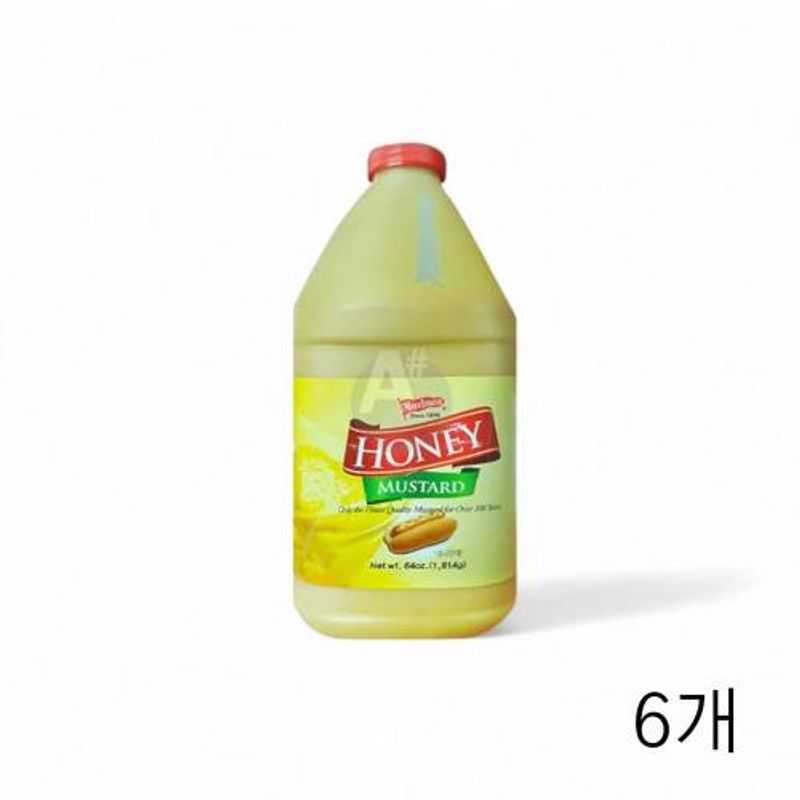 모아하우스 허니 머스타드 드레싱 1.8Kg X 6개 훈제 치킨 머스터드소스 샐러드 드래싱
