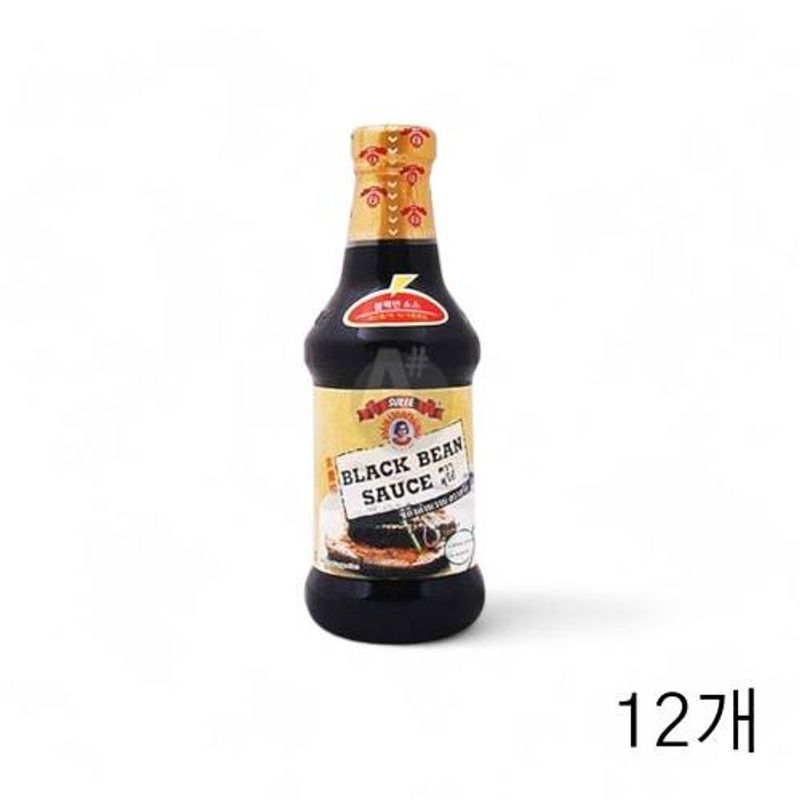 수리 블랙빈 소스 295ml X 12개 식당용 요리소스 중식소스 만능볶음소스 요리소스