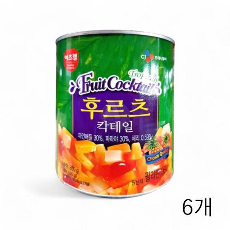이츠웰 후르츠칵테일 850g X 6개