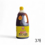 오뚜기 고소한참기름 1.8L X 3개 통참깨 대용량 식당 분식집 업소용참기름 국내생산