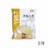 한국에스비 데일리 크림스프 1Kg X 5개 분말스프 대용량 스프만들기 식당용식자재