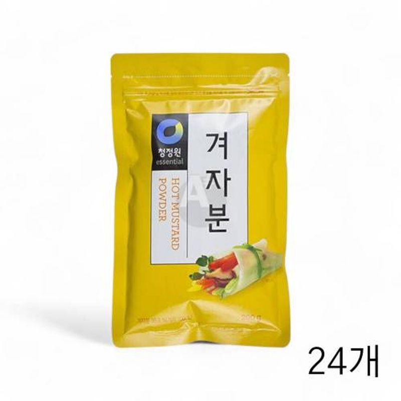 대상 청정원 겨자분 200g X 24개 겨자가루 냉채소스 무쌈말이 겨자소스 해파리냉채소스