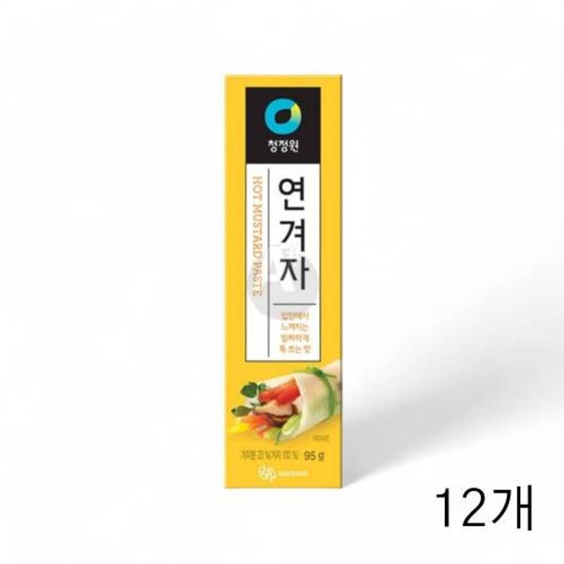 대상 청정원 연겨자 95g X 12개 냉면 샤브샤브 무쌈말이 샤부샤부 해파리냉채소스