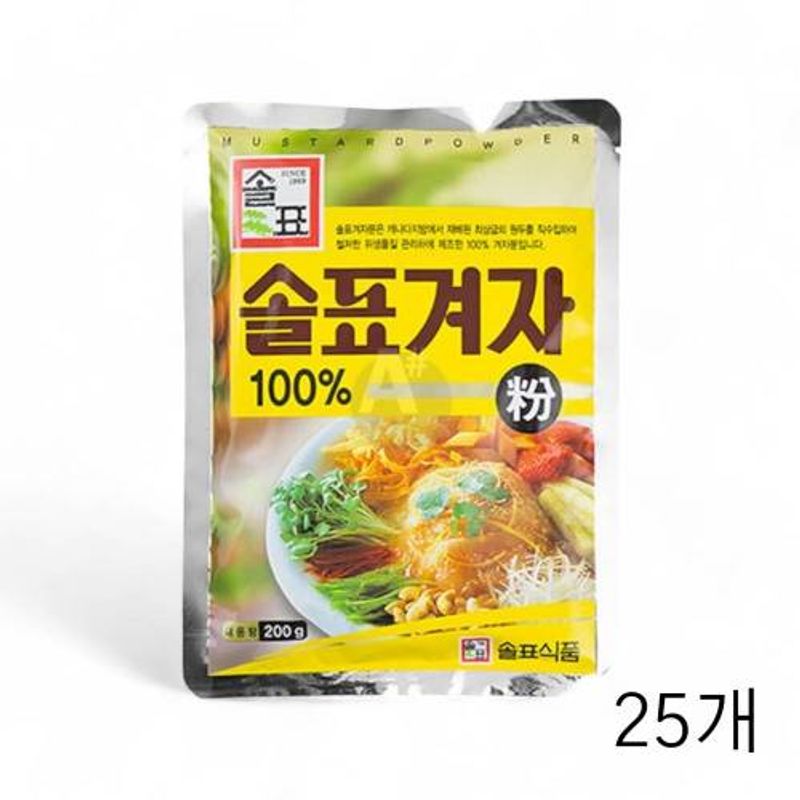솔표식품 솔표겨자 분말 200g X 25개