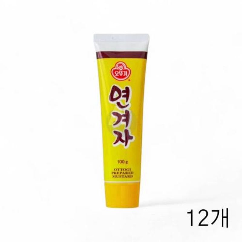 오뚜기 연겨자 튜브 100g X 12개 냉면겨자 냉채소스 고기찍어먹는소스 냉채족발소스