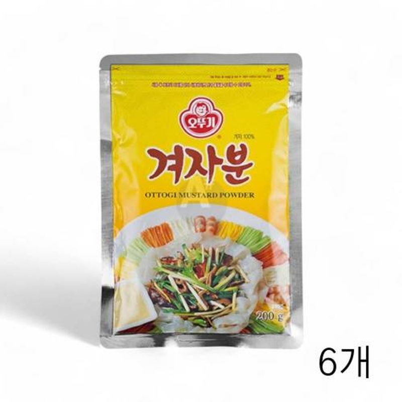 오뚜기 겨자분 300g X 6개 겨자가루 머스타드분말 겨자분말 머스타드가루 음식점겨자가루