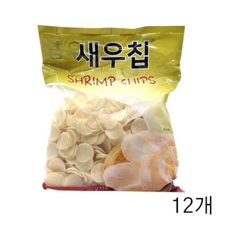 푸드올마켓 사지앙 새우칩 1kg X 12개