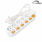 광명전기 개별 스위치 멀티탭 5구 3호 2.4m