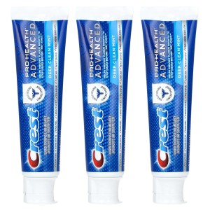 Crest (크레스트) Pro-Health Advanced 불소 치약 딥 클린 민트 3개입 개당 144g(5.1oz)